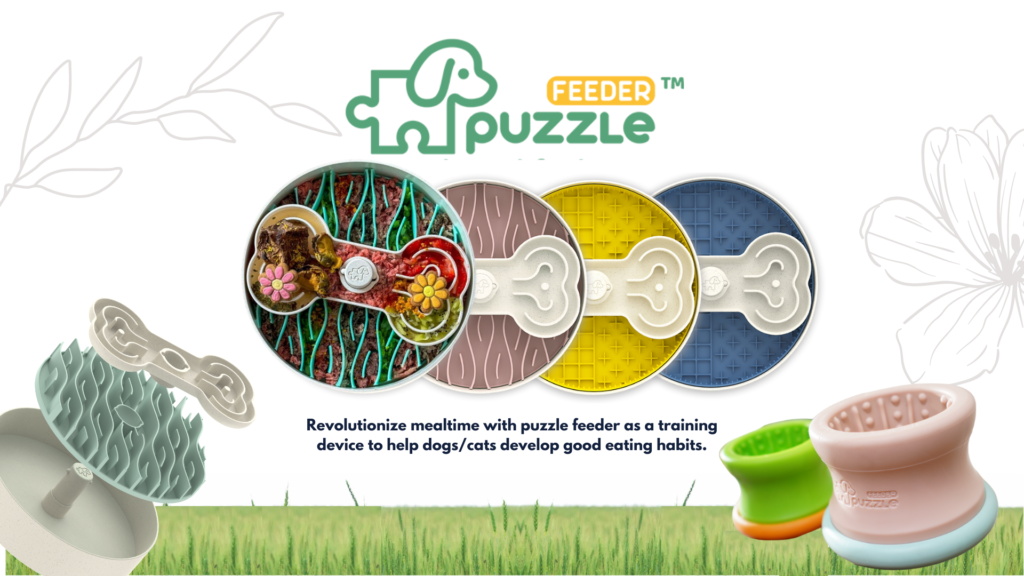 Puzzle Feeder Lite / Pet Dog Slow Feeder Bowl for Eating Habit Training USA brand for mental stimulation and enrichment Puzzle Tumbler